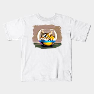 A Cat in a Fishbowl Kids T-Shirt